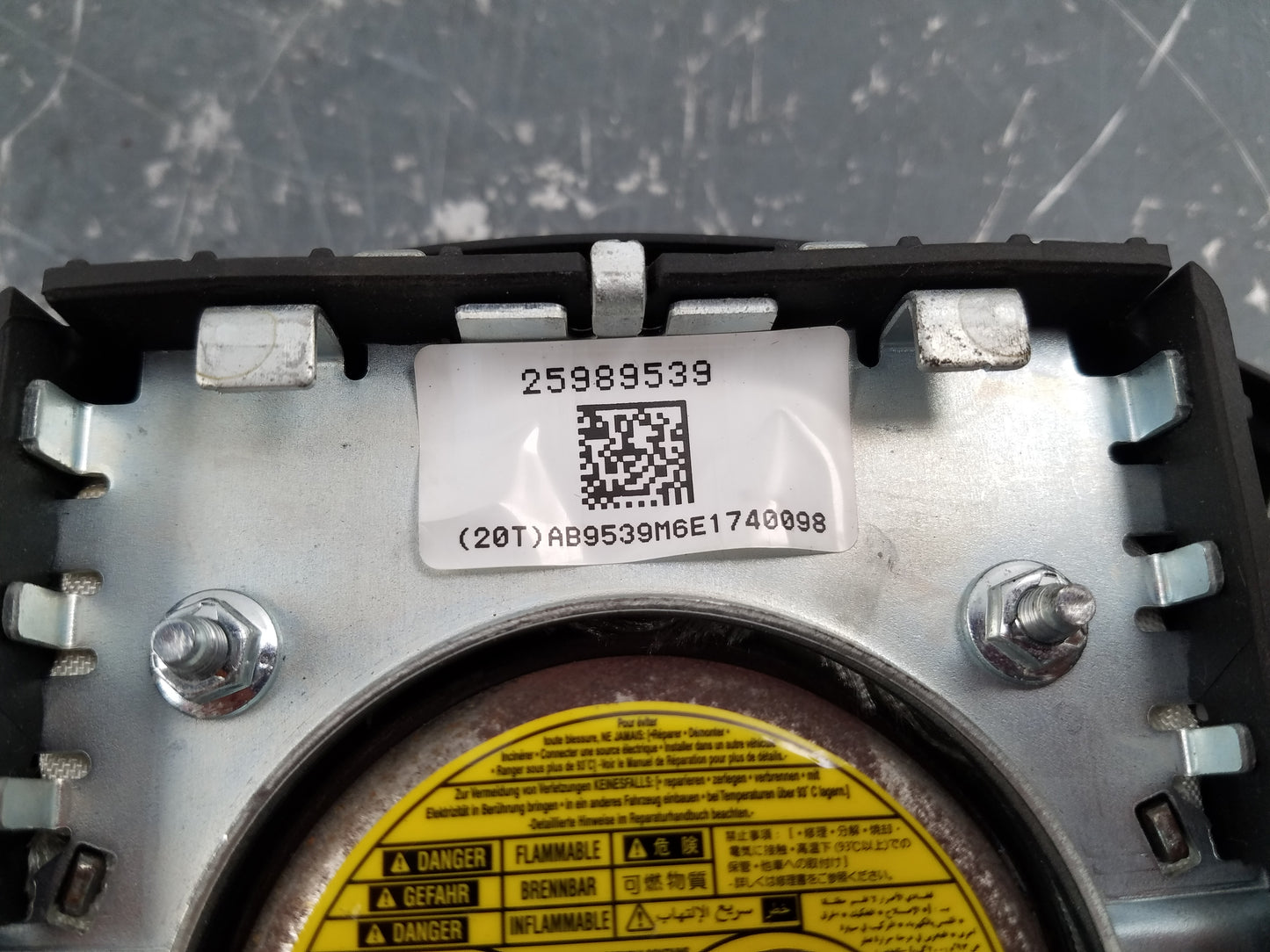 2011 Chevy Corvette C6 Grand Sport Steering Wheel Airbag #1098 Q5