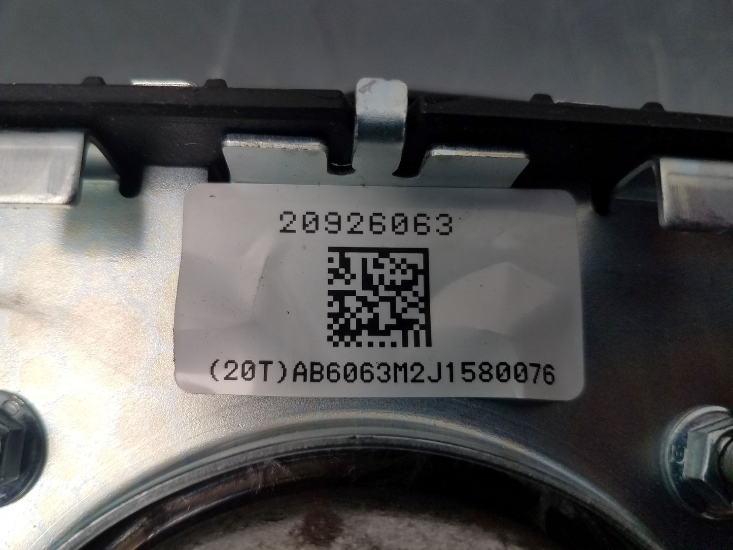 2013 Chevy Corvette Grand Sport Steering Wheel Airbag #1645