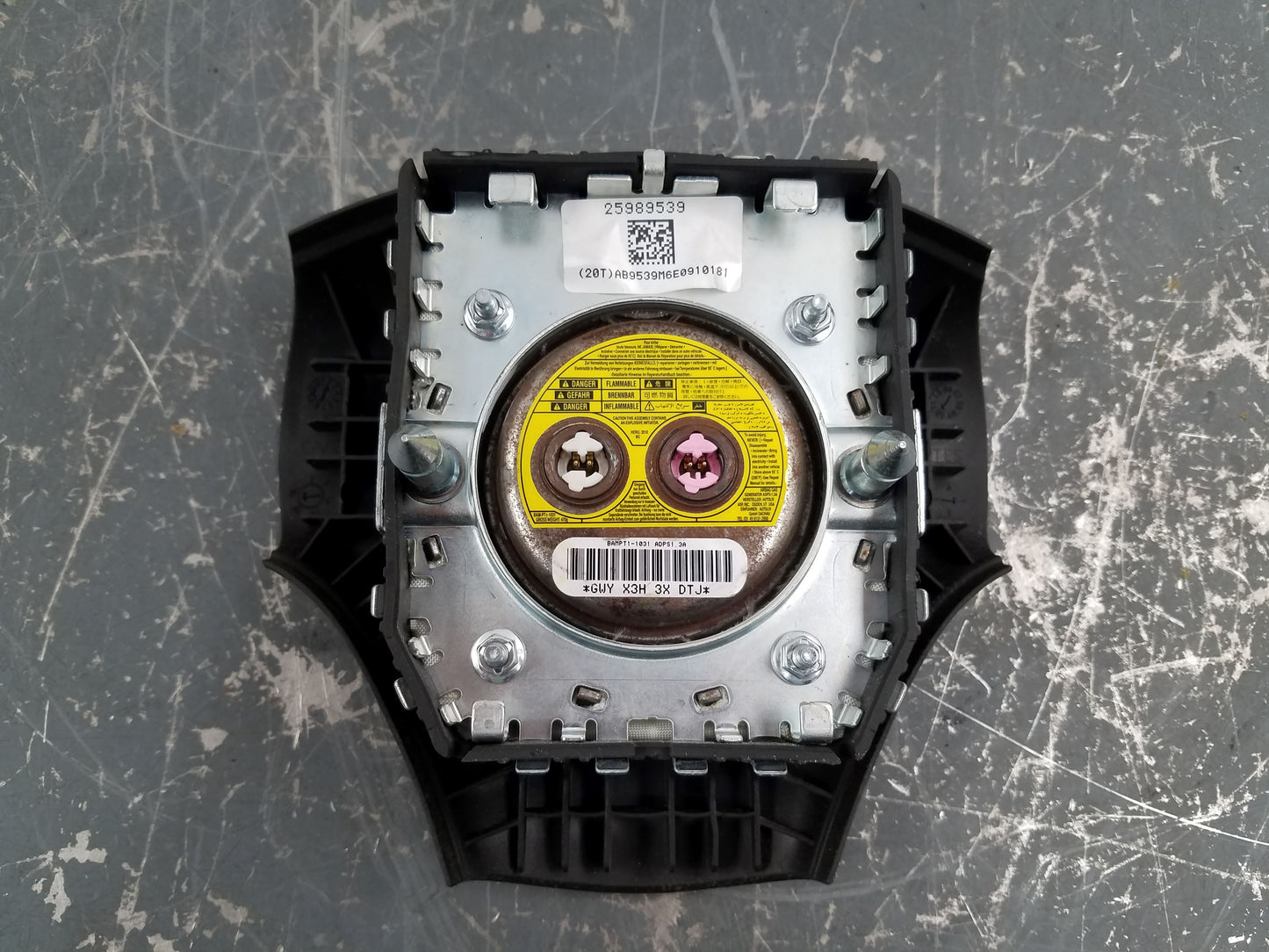 2010 Chevy Corvette C6 Grand Sport Steering Wheel Airbag #8250 D7