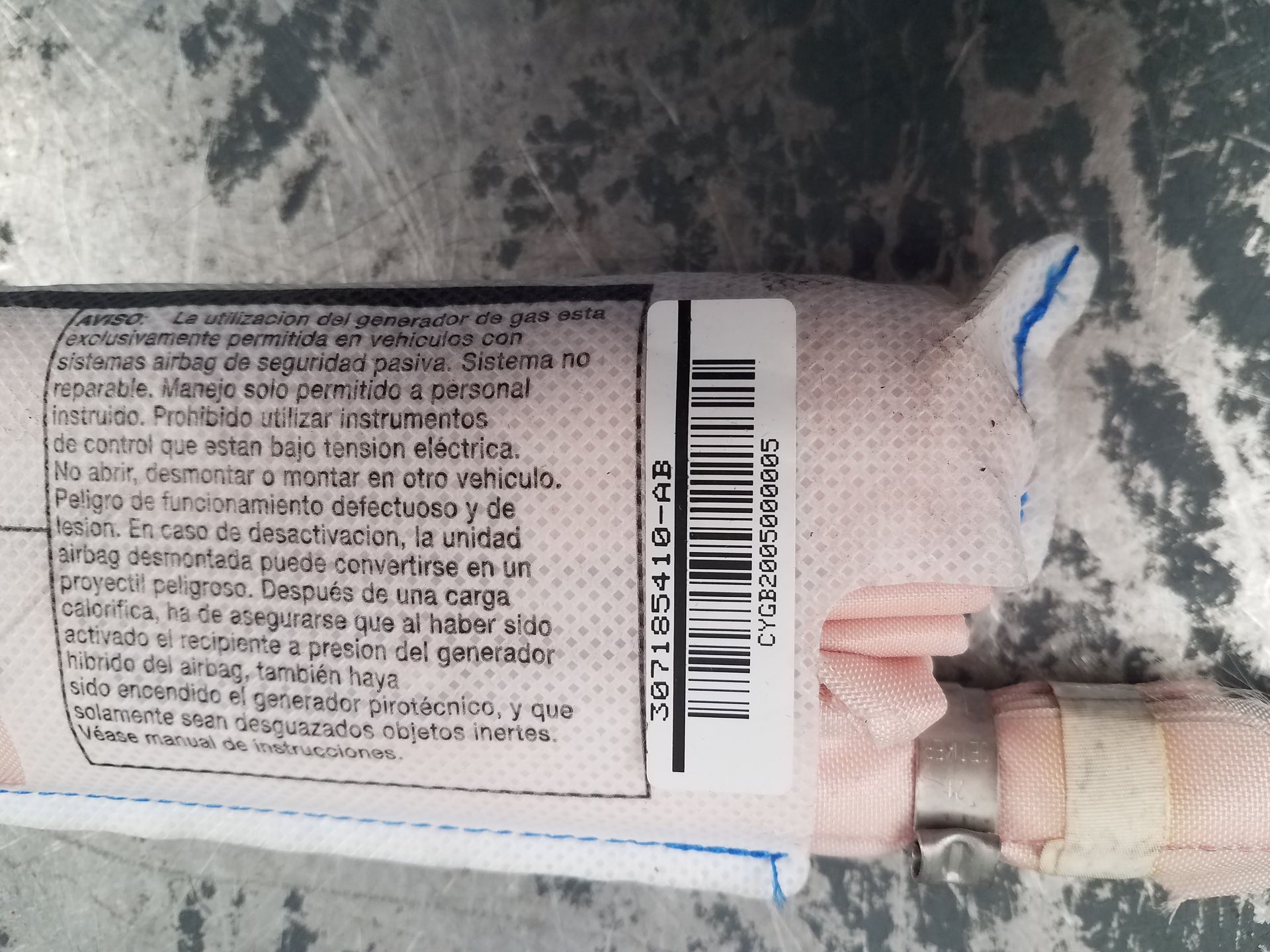 2021 McLaren 765LT Right Passenger Door Air Bag #5537 C7