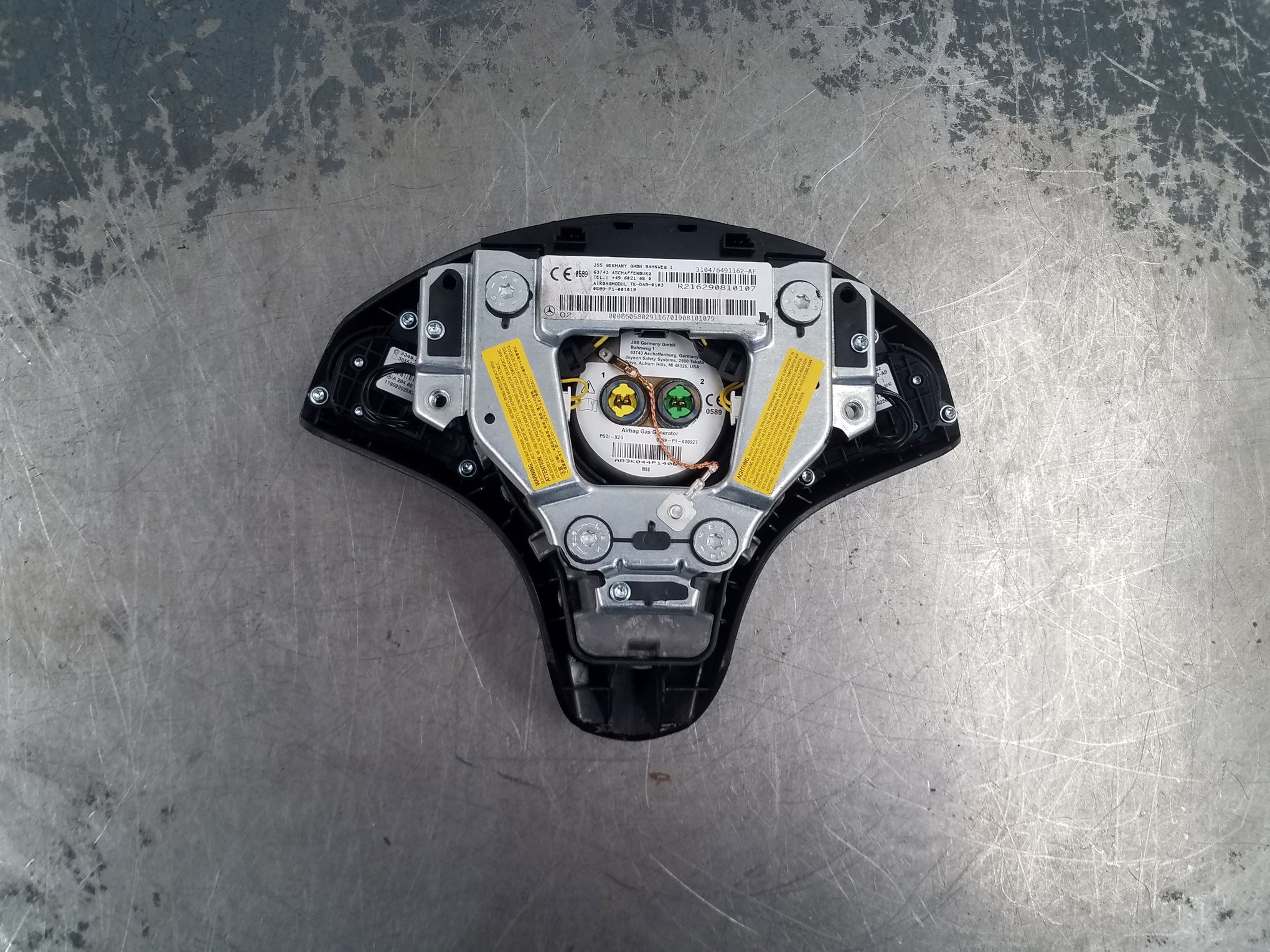 2008 Mercedes Benz AMG C 63 Steering Wheel Airbag #9566