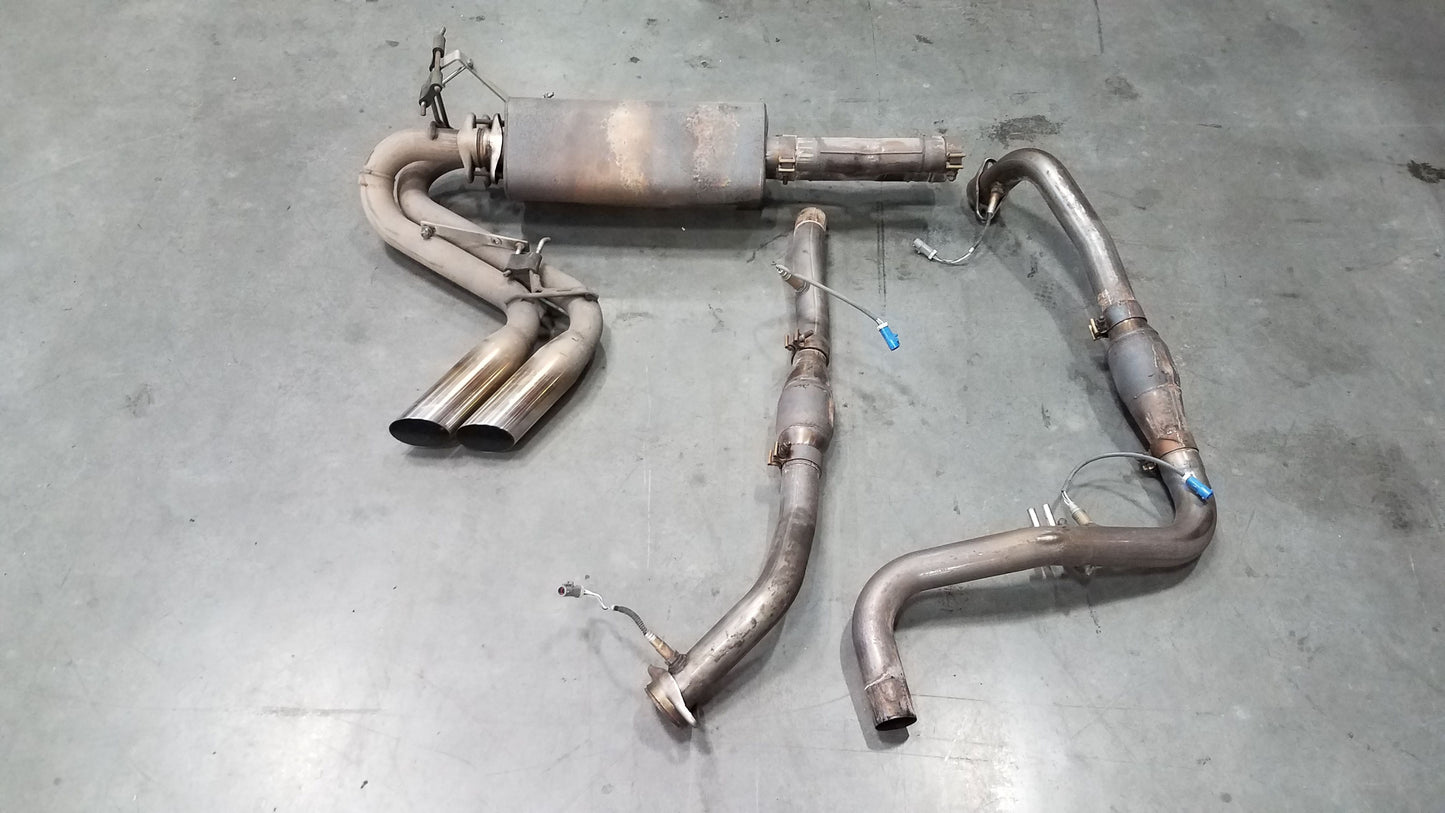 2002 Ford F150 Lightning SVT Bassani Mid Pipes / CATS / Mufflers / Tips / X Pipe #1022 C1