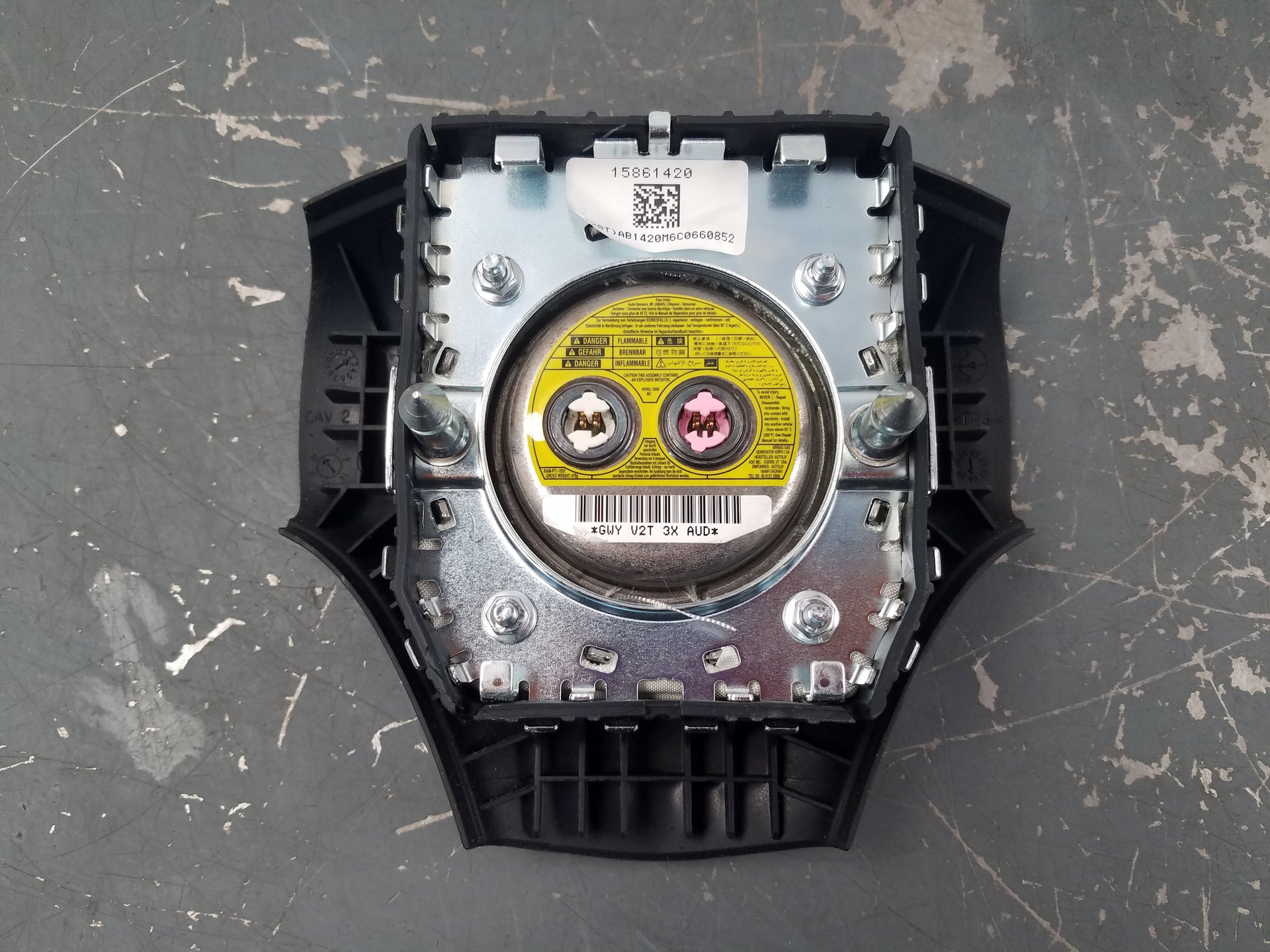 2008 Chevy Corvette C6 Steering Wheel Airbag #6090 A4