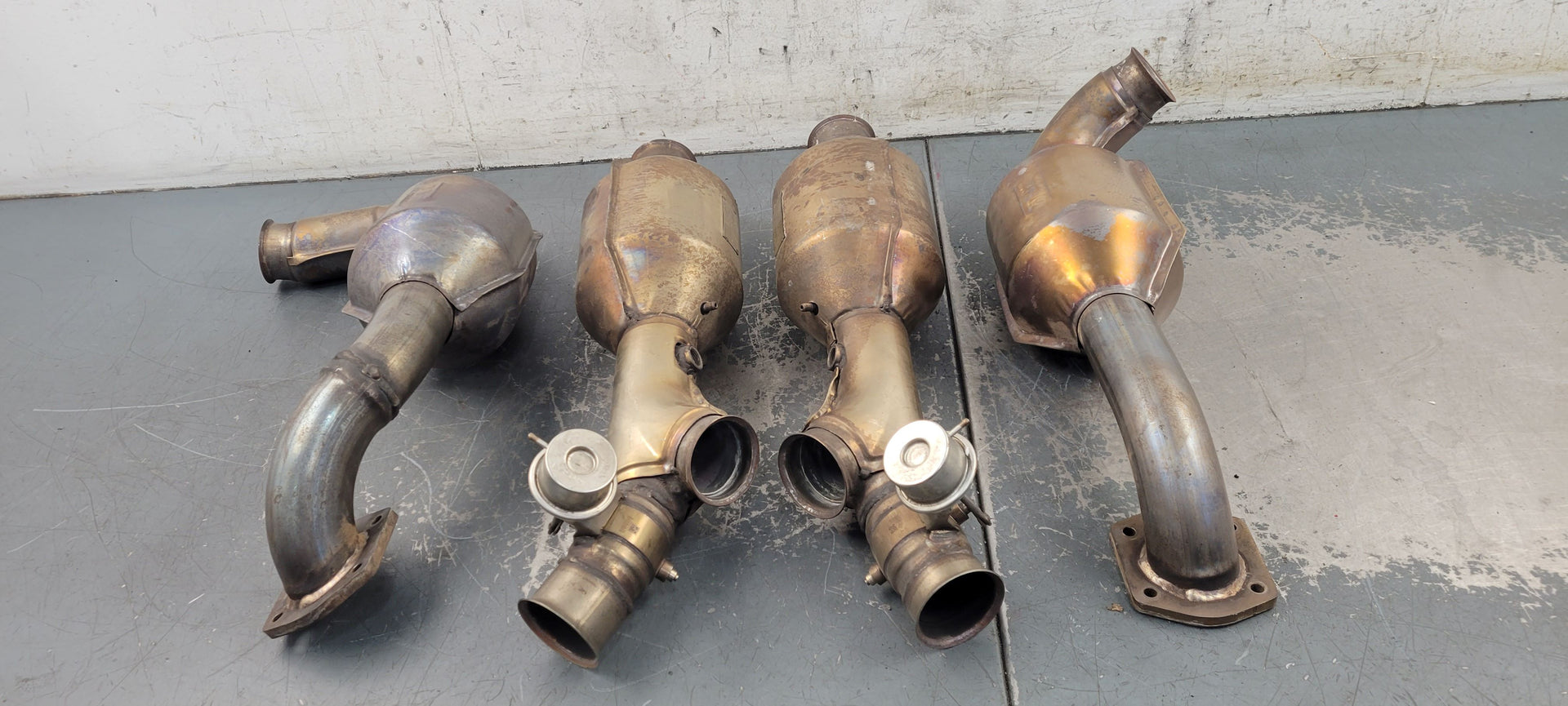 2009 Lamborghini Murcielago LP-640 Arvin Meritor Downpipes / CATs - 4 #0006 Y8