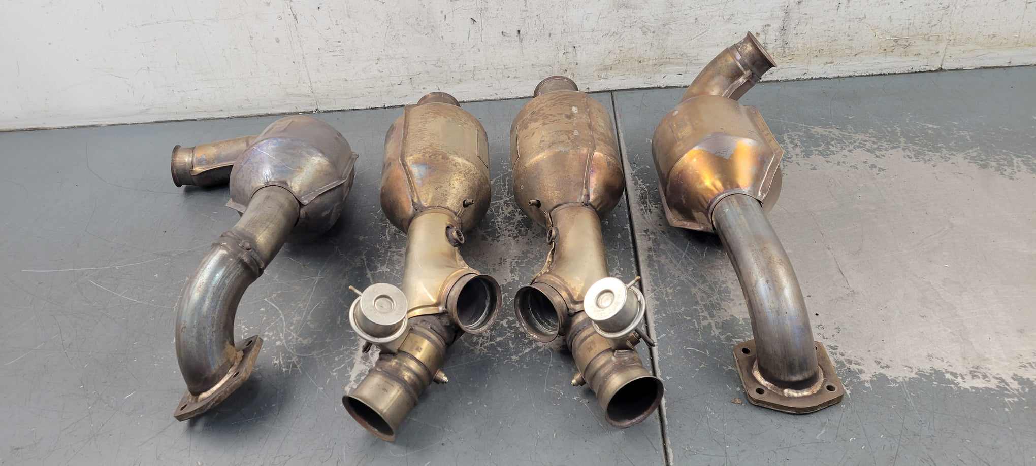 2009 Lamborghini Murcielago LP-640 Arvin Meritor Downpipes / CATs - 4 #0006 Y8