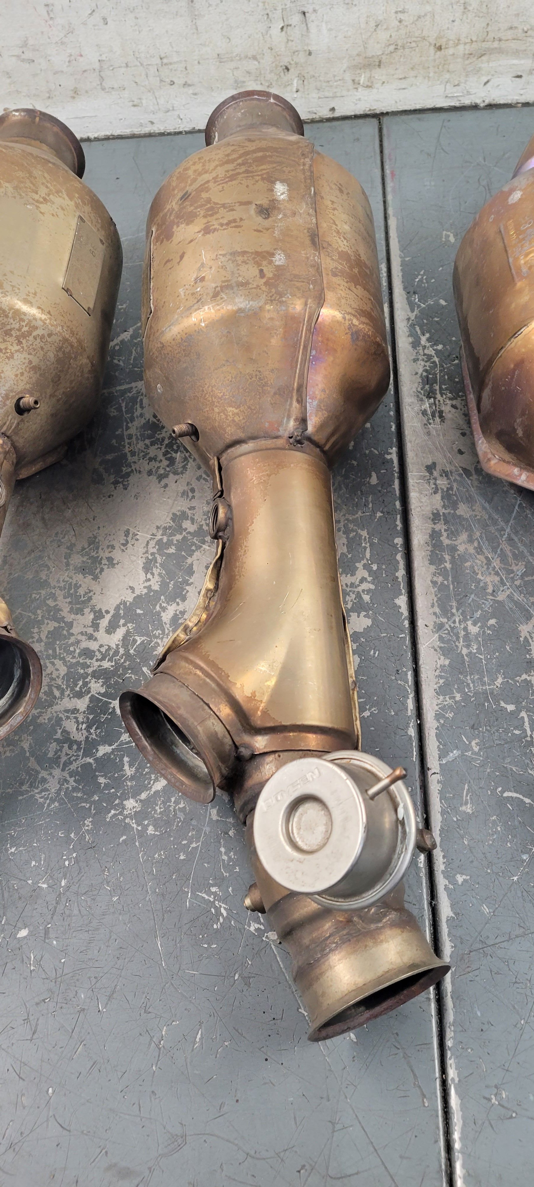 2009 Lamborghini Murcielago LP-640 Arvin Meritor Downpipes / CATs - 4 #0006 Y8