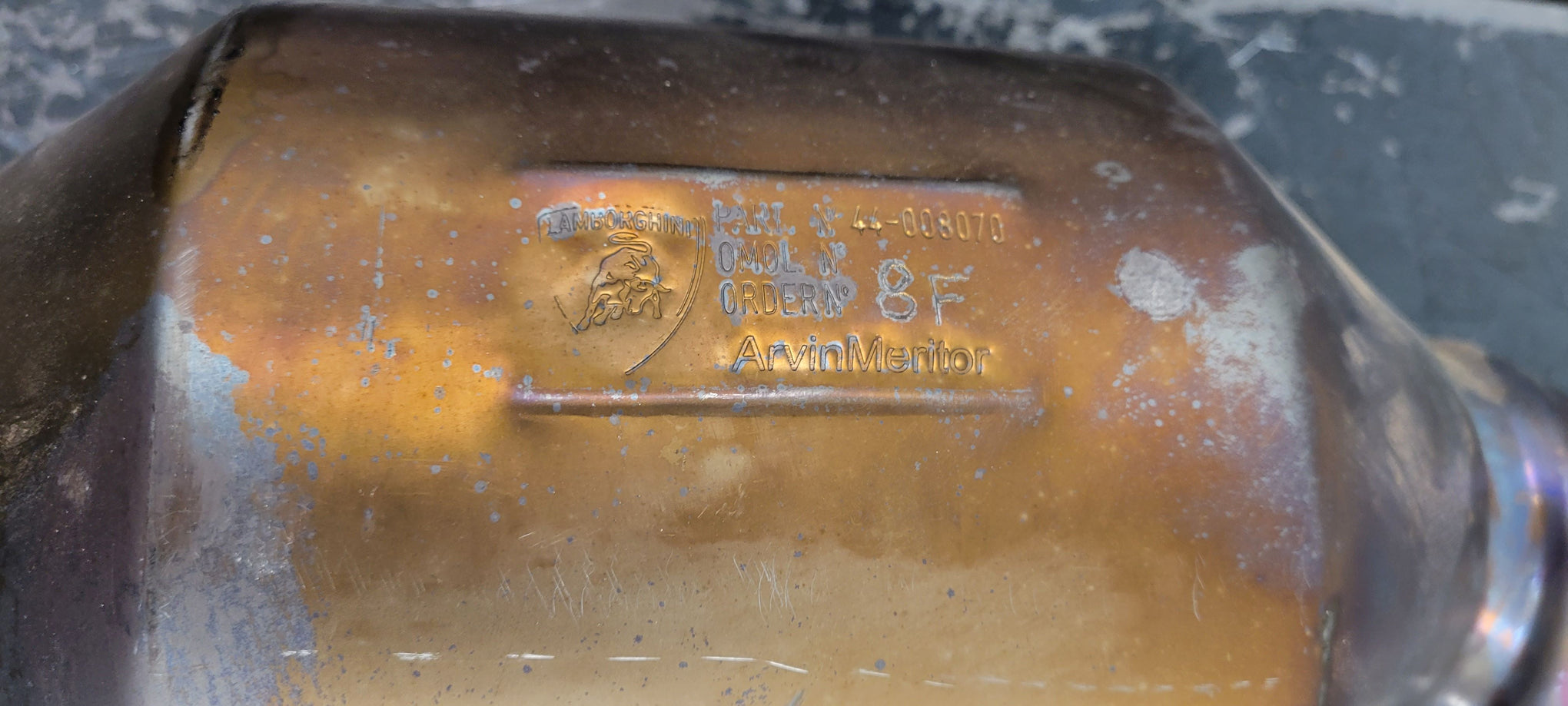 2009 Lamborghini Murcielago LP-640 Arvin Meritor Downpipes / CATs - 4 #0006 Y8