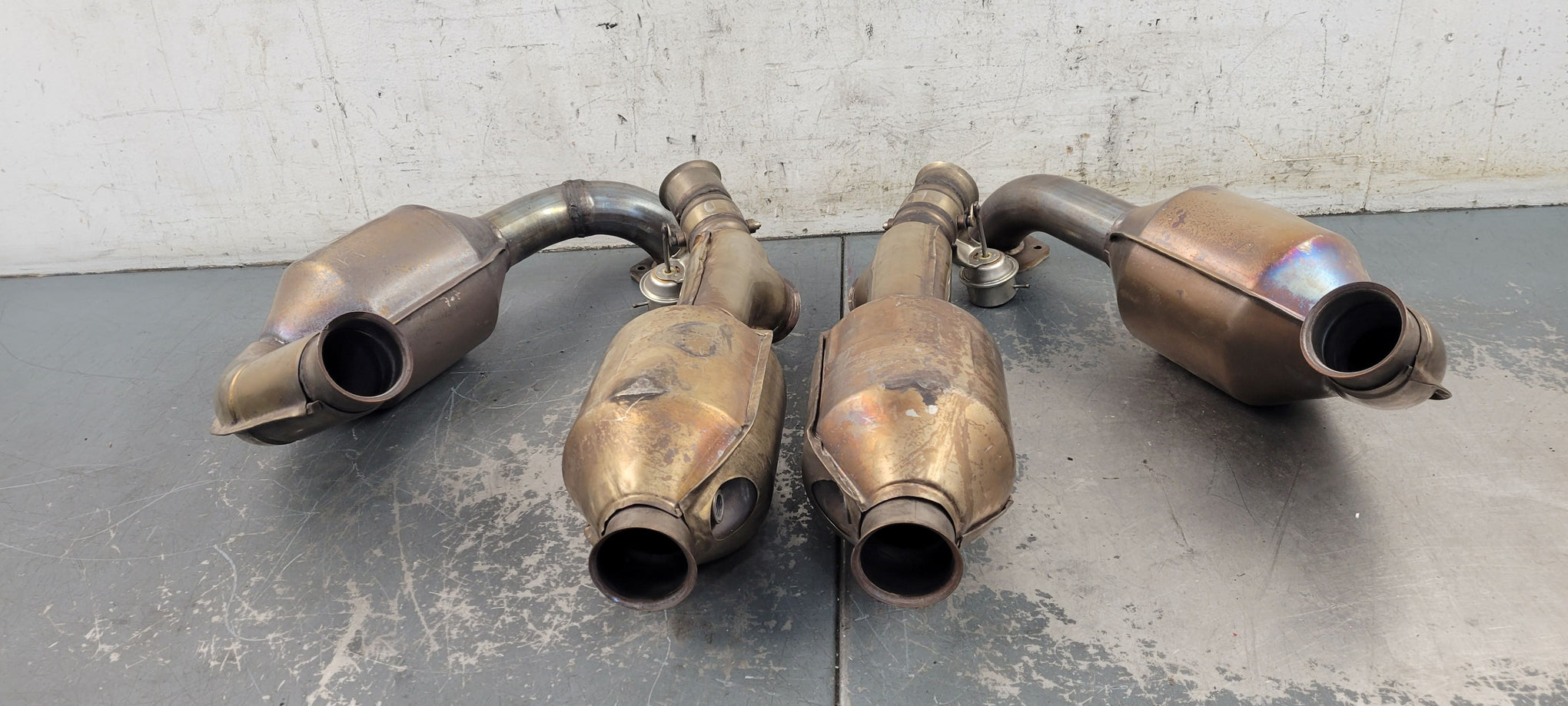 2009 Lamborghini Murcielago LP-640 Arvin Meritor Downpipes / CATs - 4 #0006 Y8