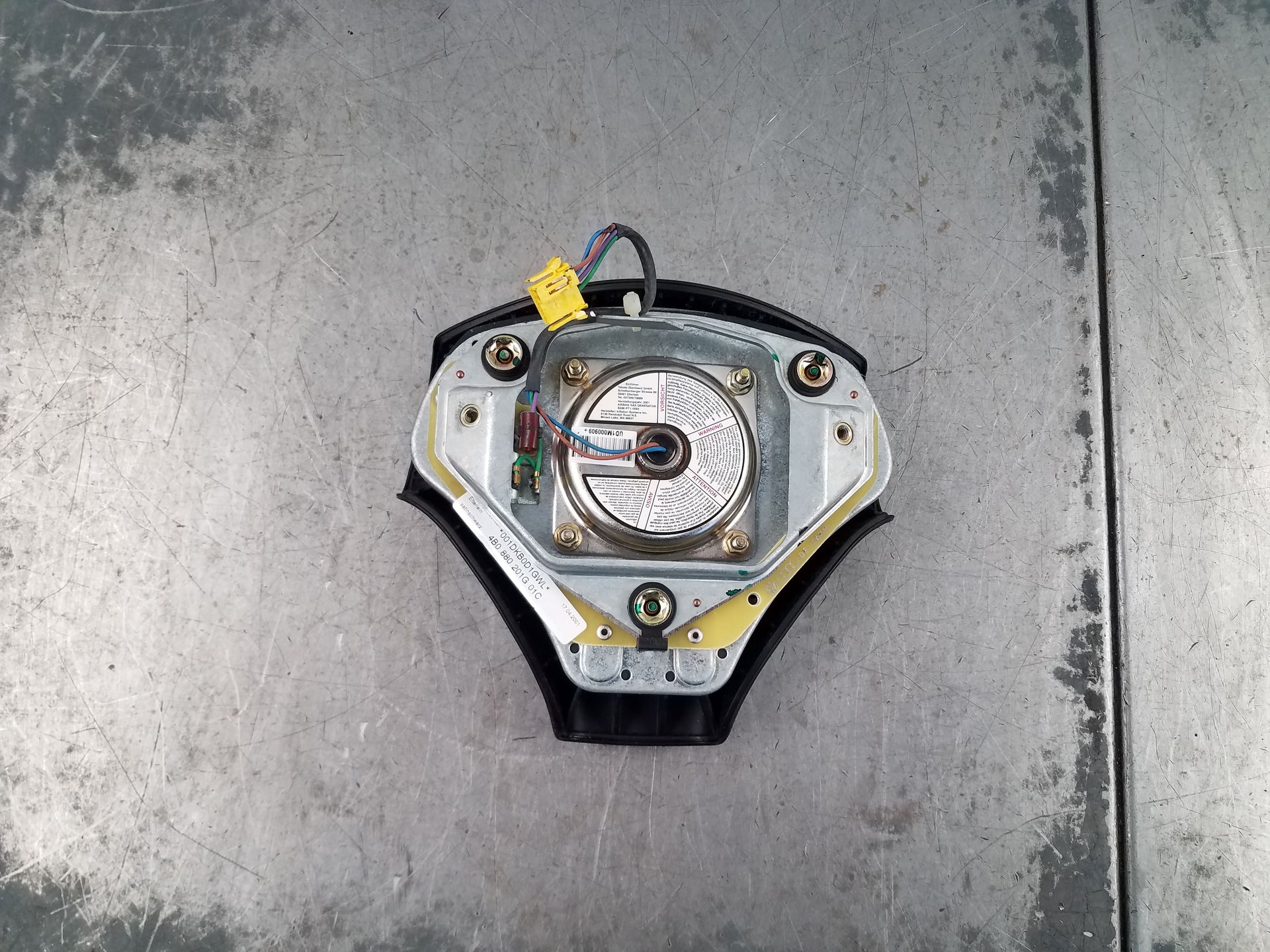 2001 Audi S4 Quattro B5 Steering Wheel Airbag #2330