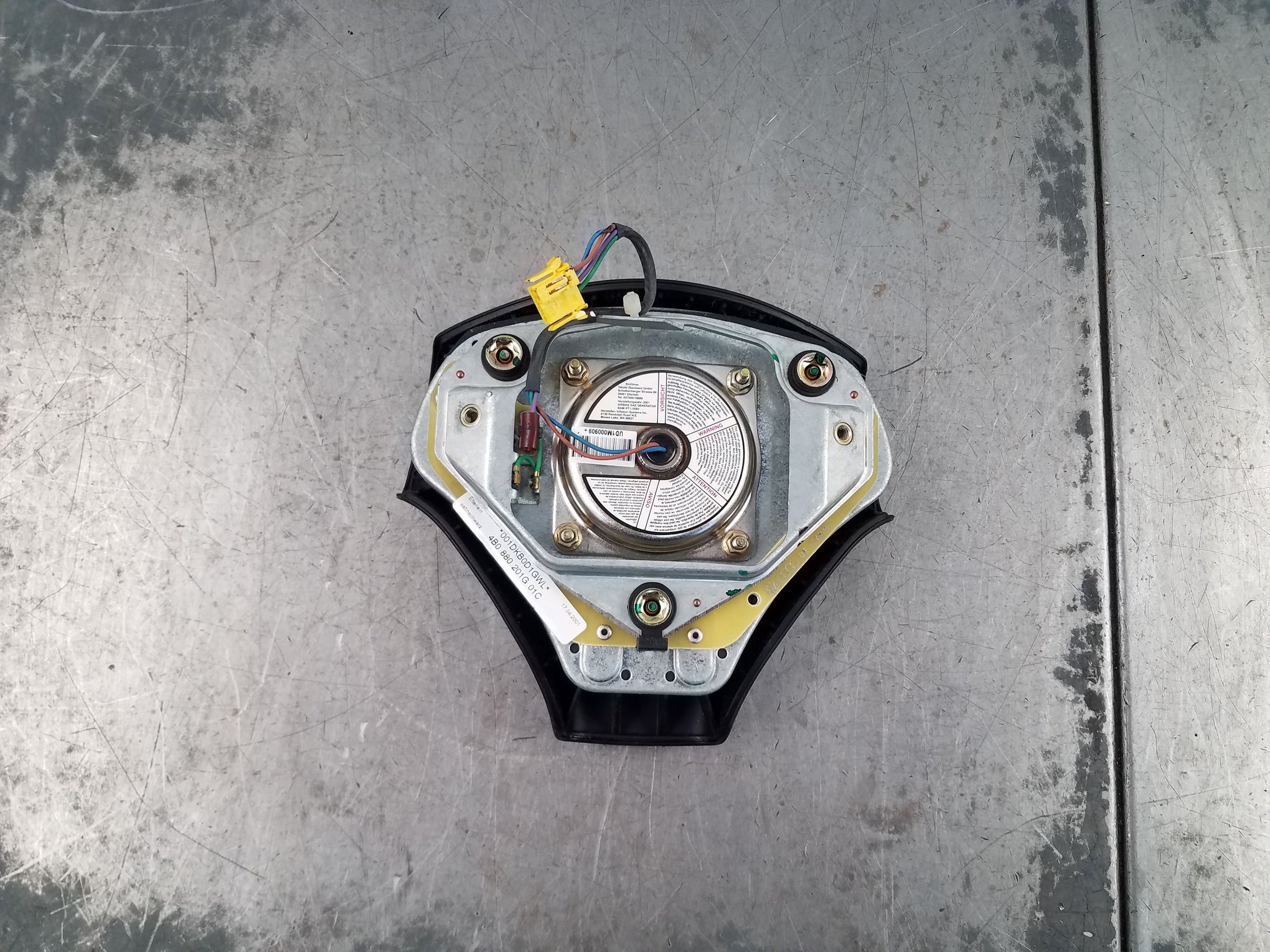 2001 Audi S4 Quattro B5 Steering Wheel Airbag #2330