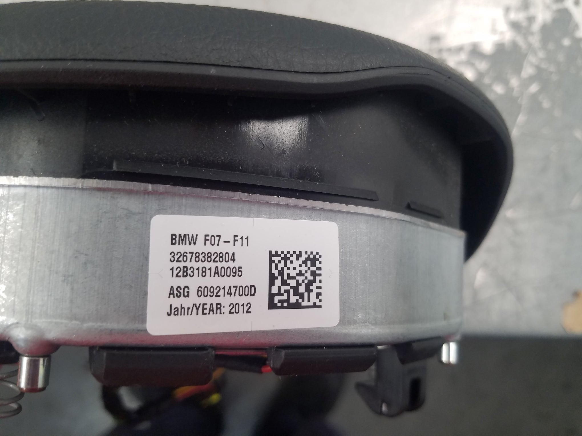 2013 BMW M5 F10 Steering Wheel Airbag #6234