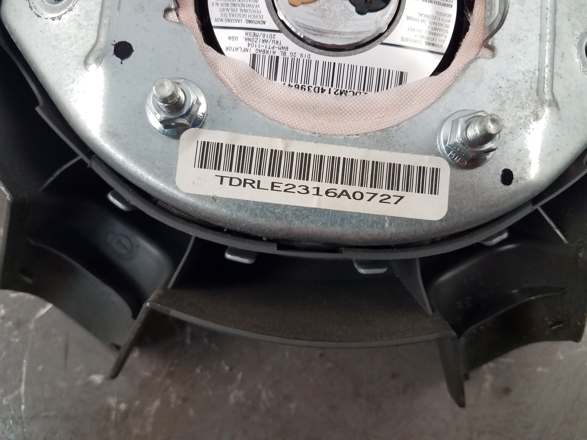 2006 Dodge Ram 2500 Mega Cab 4x4 Steering Wheel Airbag #9223
