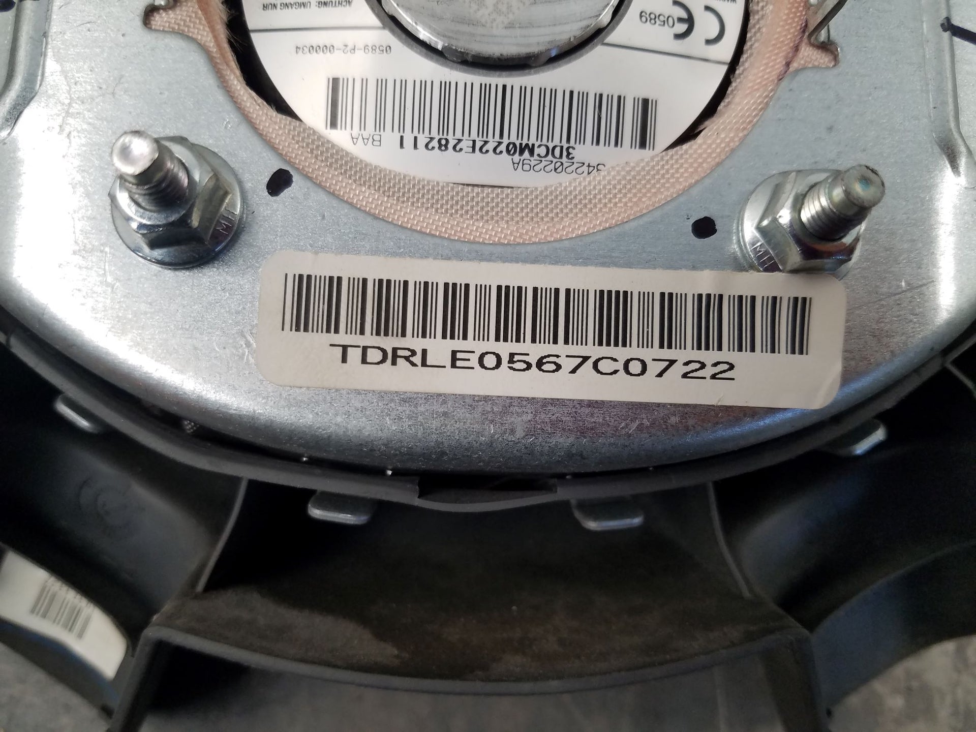 2007 Dodge Ram 2500 2WD Steering Wheel Airbag #3958 V2