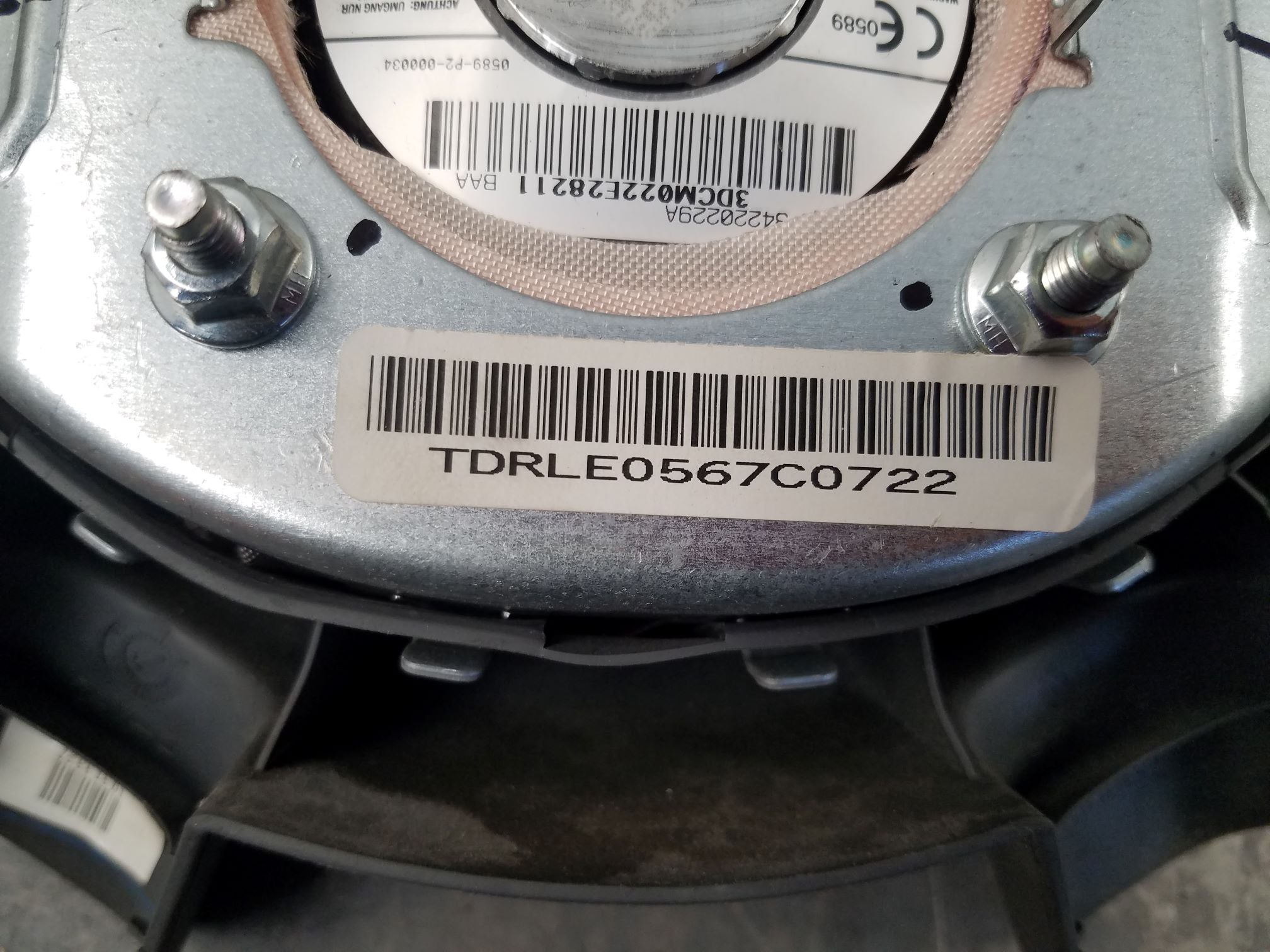 2007 Dodge Ram 2500 2WD Steering Wheel Airbag #3958 V2
