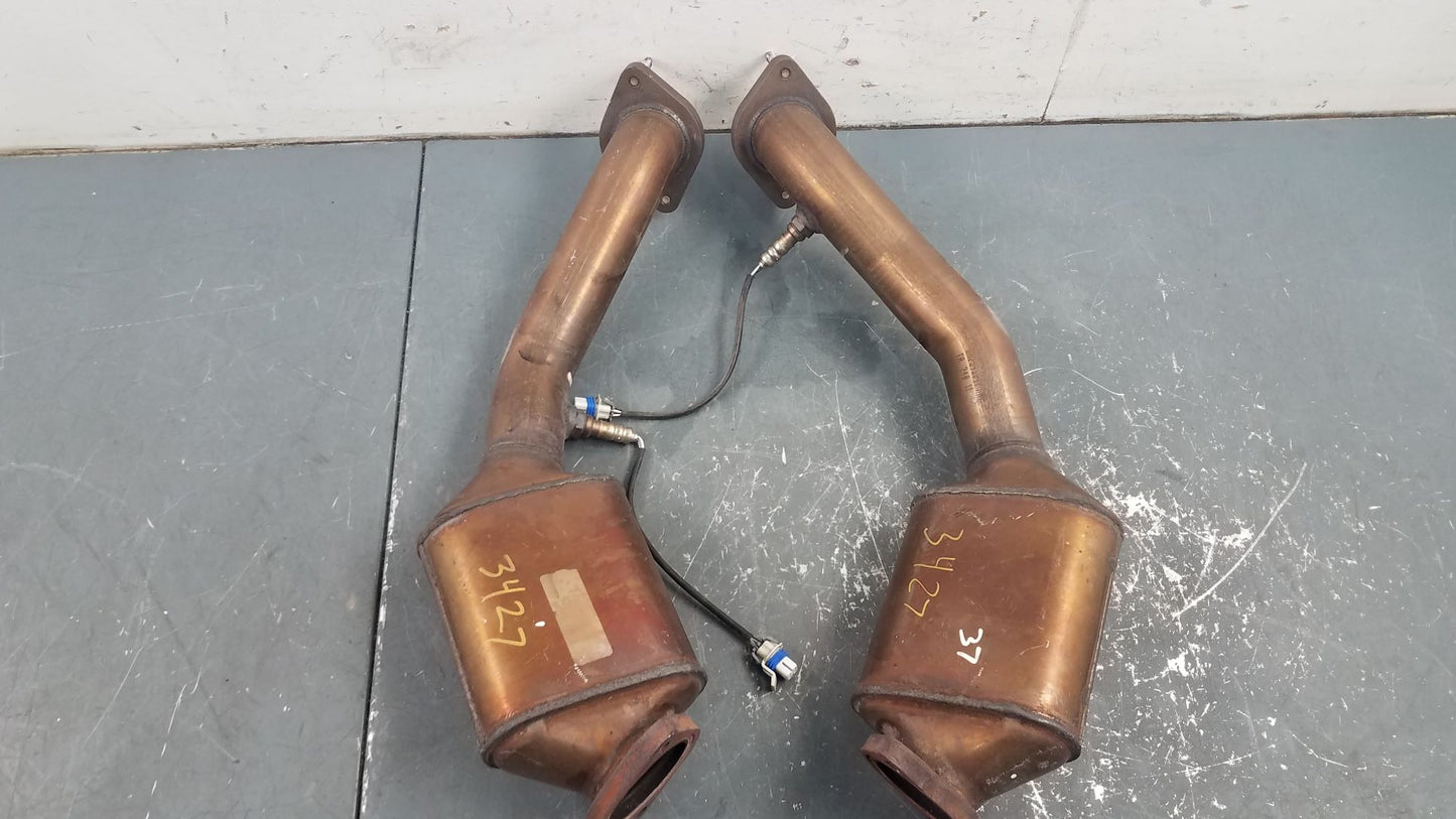 2012 Chevy Corvette C6 Grand Sport Exhaust Downpipes with CATs #3427 S5
